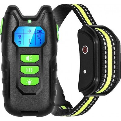 Dog training collar with remote control. Rechargeable. Waterproof. Dog training device