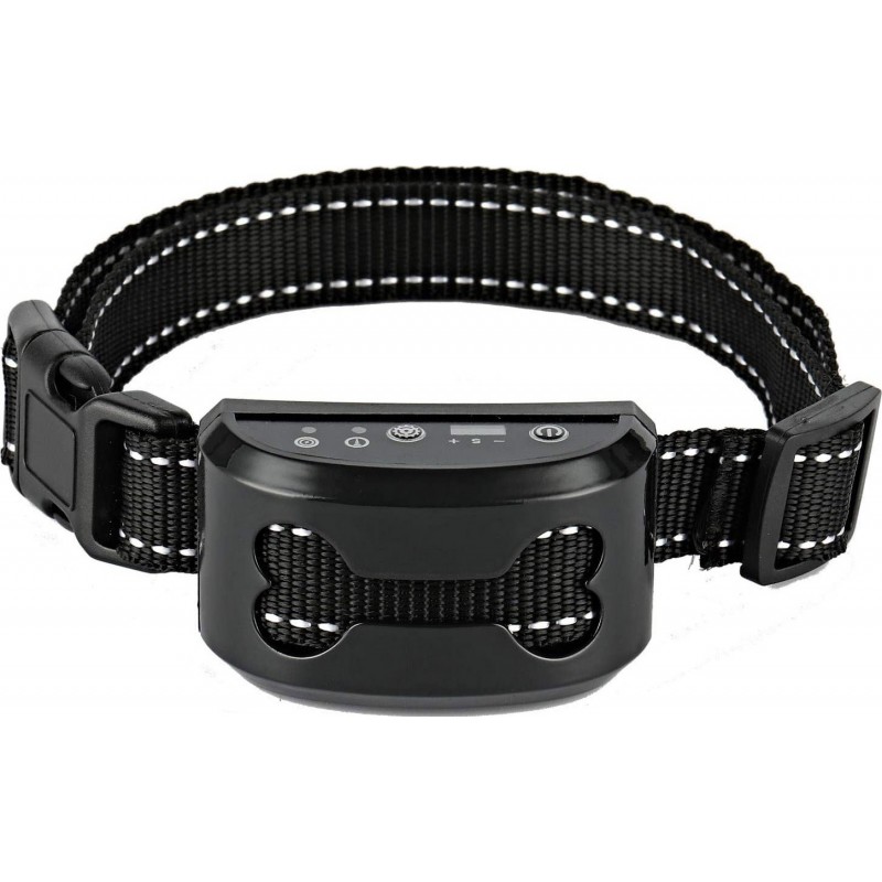 31,99 € Free Shipping | Anti-bark collar Dog barking control collar. Ultrasonic and harmless Black
