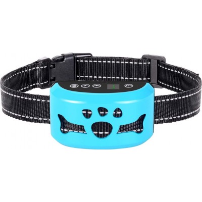 Dog anti bark training collar. 7 Adjustable sensitivity levels. Beep and vibration modes