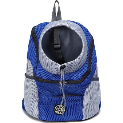 Medium (M) Pet carrier. Carrying kitten dogs and cats. Travel backpack. Transport bag for pets Blue