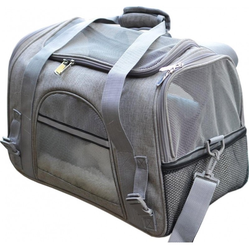 39,99 € Free Shipping | Medium (M) Pet Carriers & Crates Carrier bag for pets. Portable. Breathable. Airline approved. Transport bag Gray