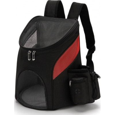 27,99 € Free Shipping | Small (S) Pet Bags & Handbags Portable mesh pet bag. Breathable pet backpack. Foldable. Large capacity. Pet carrying bag Black and Red