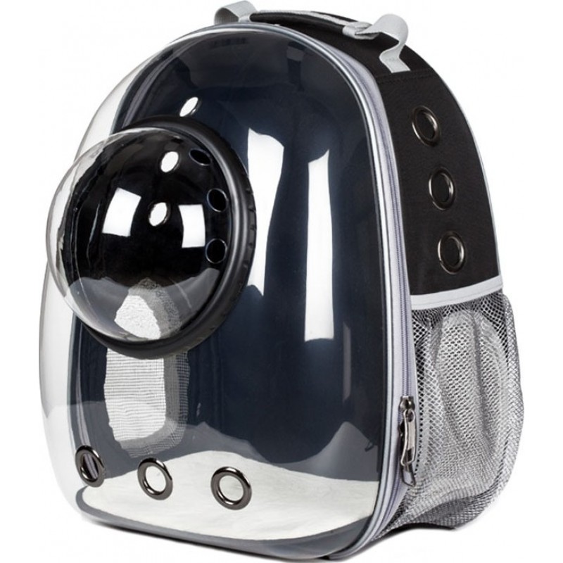 44,99 € Envoi gratuit | Trolley et poussette pour animaux Sac de voyage pour le transport d'animaux de compagnie. Bulle. Respirant Transparent. Sac à dos pour chiens et chats Noir