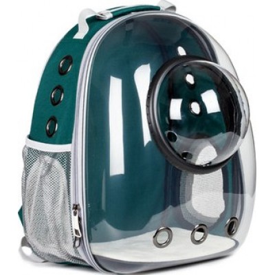 44,99 € Free Shipping | Pet Carriers & Crates Bubble carrying travel bag for pets. Breathable. Transparent. Cats and dogs backpack Green