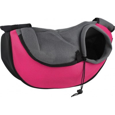 22,99 € Free Shipping | Small (S) Pet Bags & Handbags Pet puppy carrier. Sling front mesh travel tote. Shoulder bag for pets. Silicone bowl Fuchsia