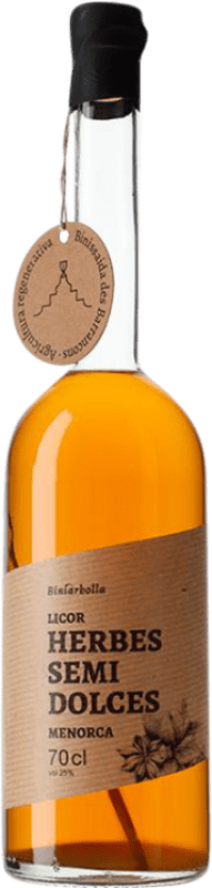 Free Shipping | Herbal Liqueur Biniarbolla Medium Sweet Balearic Islands Spain 70 cl