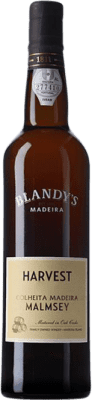 Free Shipping | White Wine Blandy's Madeira Harvest Malmsey I.G. Madeira Madeira Portugal Malvasia Medium Bottle 50 cl