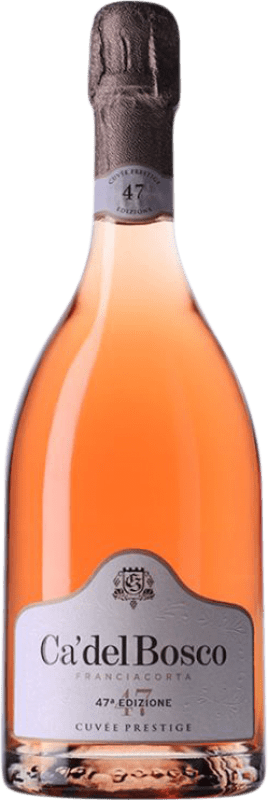 63,95 € Бесплатная доставка | Розовое игристое вино Ca' del Bosco 47a Cuvée, Rosé — Розе, Ограниченный выпуск, Prestige — Престиж D.O.C.G. Franciacorta