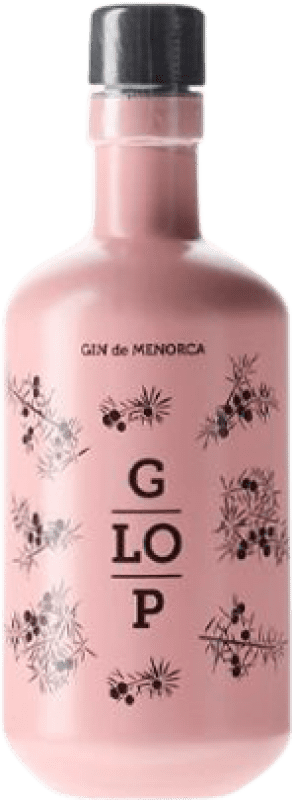 Envio grátis | Caixa de 12 unidades Genever Gin Glop Rosé Ilhas Baleares Espanha Garrafinha Miniatura 5 cl