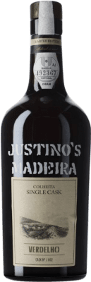 Бесплатная доставка | Белое вино Justino's Madeira Single Cask — Одна бочка I.G. Madeira мадера Португалия Verdejo — Вердехо Средняя бутылка 50 cl