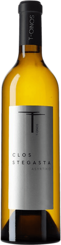 Kostenloser Versand | Weißwein T-Oinos Clos Stegasta Griechenland Assyrtiko 75 cl