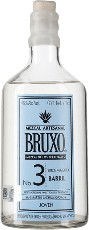 Envío gratis | Mezcal Agave Capital Bruxo Nº 3 Barril Oaxaca México 70 cl