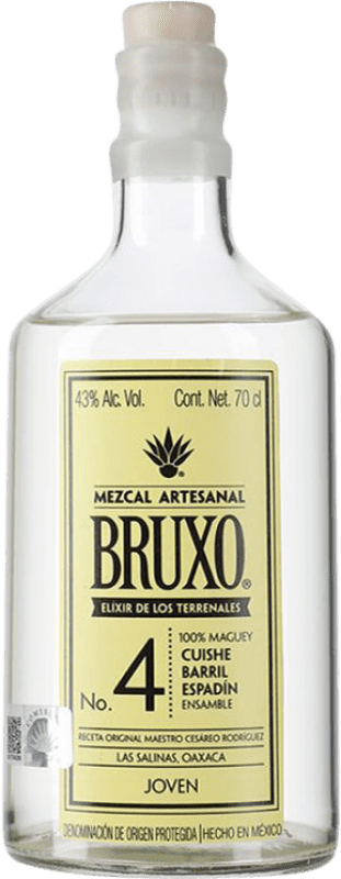 Kostenloser Versand | Mezcal Agave Capital Bruxo Nº 4 Cuishe Barril Espadín Oaxaca Mexiko 70 cl