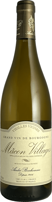 Spedizione Gratuita | Vino Bianco Domaine Andre Bonhomme Villages, VV Vieilles Vignes — Vigne Vecchie A.O.C. Mâcon Borgogna Francia Chardonnay 75 cl