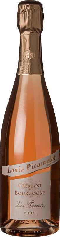 33,95 € Kostenloser Versand | Rosé Sekt Louis Picamelot Les Terroirs Brut — Herb Rosé A.O.C. Crémant de Bourgogne