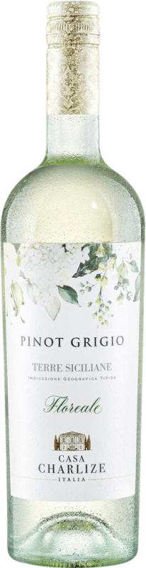 Spedizione Gratuita | Vino Bianco Casa Charlize I.G.T. Terre Siciliane Sicilia Italia Pinot Grigio 75 cl