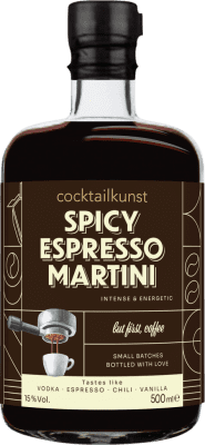 Envio grátis | Licores Cocktailkunst Alemanha Garrafa Medium 50 cl Caffè Espresso — Café Expresso, Dry Martini, Spicy — Picante
