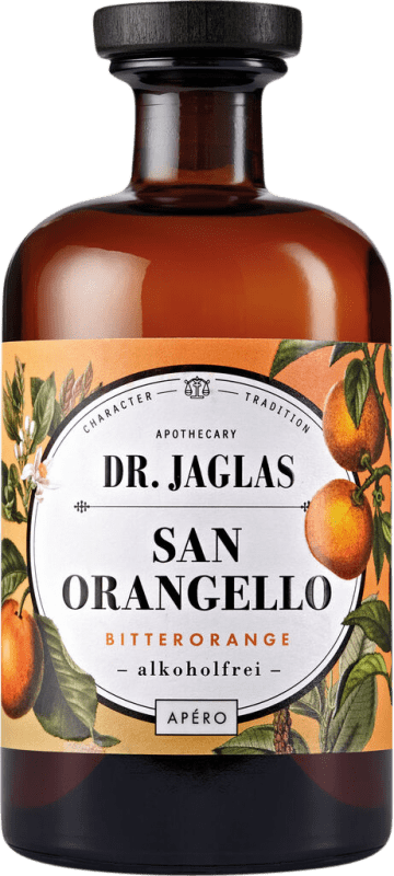 Envio grátis | Aperitivo Bitter Dr Jaglas. San Orangello Alemanha Garrafa Medium 50 cl Sem Álcool