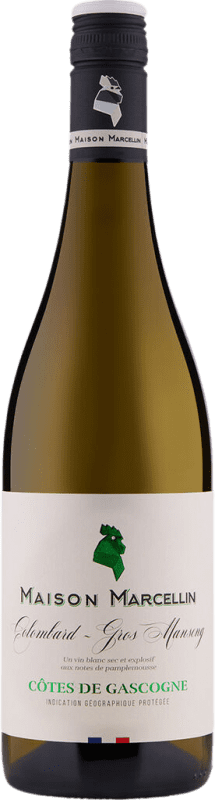 17,95 € Envío gratis | Vino Blanco Maison Marcellin Colombard Gros Manseng I.G.P. Vin de Pays Côtes de Gascogne