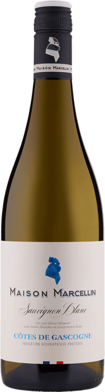 16,95 € Envio grátis | Vinho Branco Maison Marcellin I.G.P. Vin de Pays Côtes de Gascogne