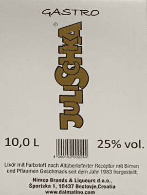 リキュール Nimco Julischka Gastro ポリタンク 10 L
