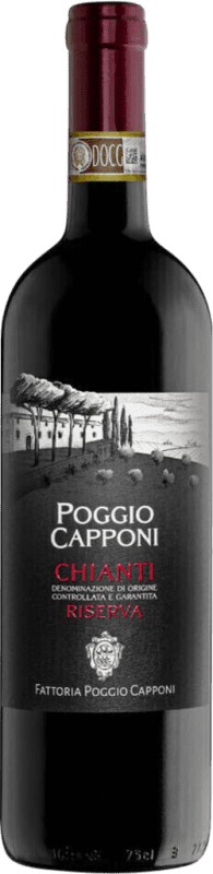 Envio grátis | Vinho Tinto Poggio Capponi Pc Reserva D.O.C.G. Chianti Tuscany Itália 75 cl