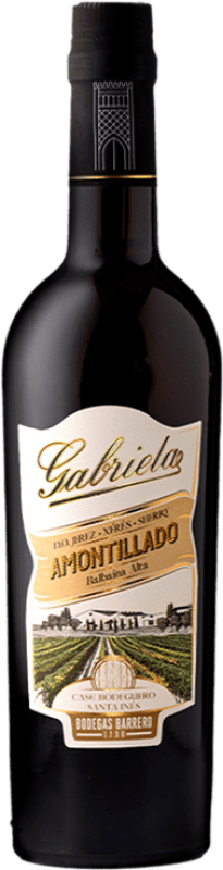 22,95 € Бесплатная доставка | Креплёное вино Barrero Gabriela Amontillado — Амонтиладо D.O. Jerez-Xérès-Sherry Средняя бутылка 50 cl