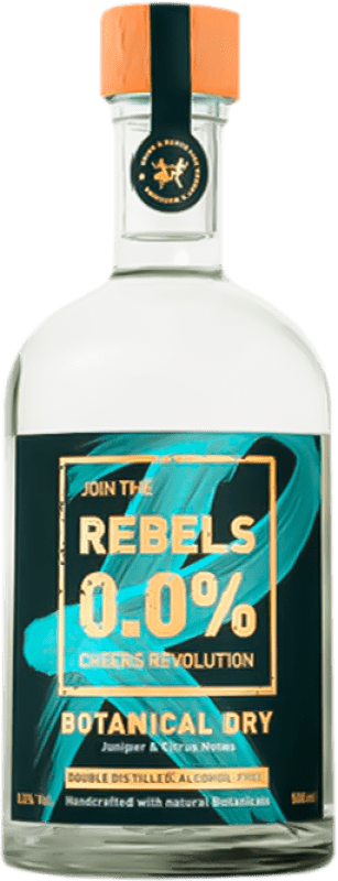 35,95 € Free Shipping | Genever Gin Rebels A.O.C. Valais Medium Bottle 50 cl 0.0 Zero Zero Botanicals