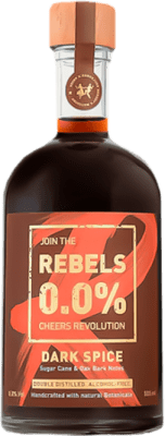 Envío gratis | Ron Rebels Dark — Oscuro A.O.C. Valais Valais Suiza Botella Medium 50 cl 0.0 Cero Cero Spiced — Especiado Sin Alcohol