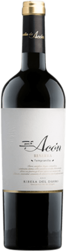 Envío gratis | Vino Tinto Abadía de Acón Reserva D.O. Ribera del Duero Castilla y León España Tempranillo, Cabernet Sauvignon 75 cl
