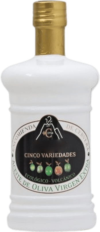 23,95 € | Aceite de Oliva Encomienda de Cervera 1758 Cinco Variedades Coupage, AOVE Virgen Extra D.O.P. Campo de Calatrava Ciudad Real España Picual, Arbequina, Cornicabra, Frantoio Botella Medium 50 cl