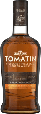 Whisky Single Malt Tomatin Palo Cortao Sherry Escocia Cask Finish — Acabado en Barrica, Edición Limitada 15 Años 75 cl