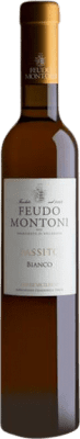 Envío gratis | Vino Dulce Feudo Montoni Passito Bianco — Blanco I.G.T. Terre Siciliane Sicilia Italia Eco — Ecológico Media Botella 37 cl