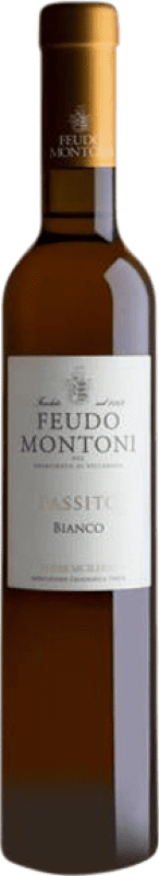 37,95 € | Vino Dulce Feudo Montoni Passito Bianco — Blanco I.G.T. Terre Siciliane Sicilia Italia Eco — Ecológico Media Botella 37 cl