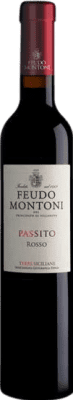 Бесплатная доставка | Сладкое вино Feudo Montoni Passito Rosso — Красный I.G.T. Terre Siciliane Сицилия Италия Eco — Эко Био Органический Полубутылка 37 cl