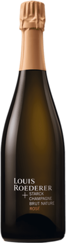 送料無料 | ロゼのスパークリングワイン Louis Roederer Philippe Starck Brut Nature — ブリュット・ナチュール Rosé — ロゼ A.O.C. Champagne シャンパン フランス 75 cl