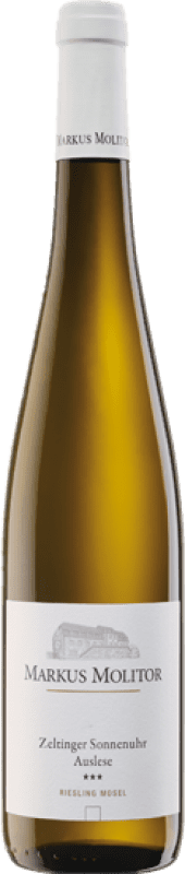 Envio grátis | Vinho Doce Markus Molitor Auslese — VS Vindima Selecionada, Zeltinger Sonnenuhr 1996 Q.b.A. Mosel Mosel Alemanha Meia Garrafa 37 cl