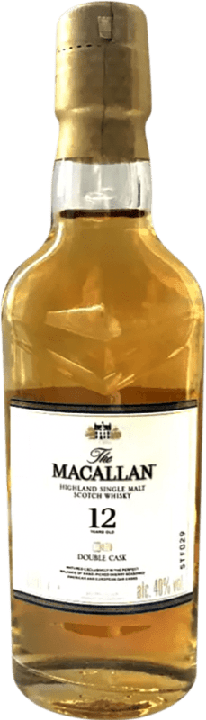 206,95 € Kostenloser Versand | 12 Einheiten Box Single Malt Whisky Macallan Double Cask — Doppelfass 12 Jahre Miniaturflasche 5 cl