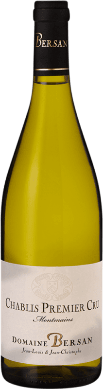 Free Shipping | White Wine Bersan Montmains 1er Premier Cru A.O.C. Chablis Burgundy France Chardonnay 75 cl