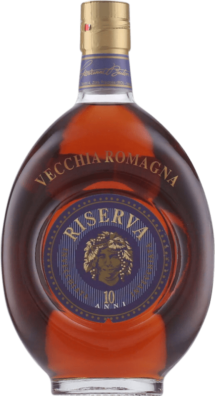 Free Shipping | Brandy Vecchia Romagna Reserve — Aged Italy 10 Years 70 cl