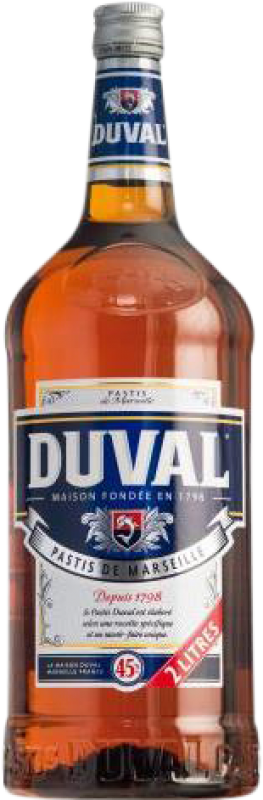 35,95 € Free Shipping | Pastis La Martiniquaise Duval Special Bottle 2 L Anís — Anise
