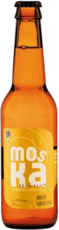 Kostenloser Versand | Bier Birrart Moska Rossa de Girona Katalonien Spanien Drittelliterflasche 33 cl