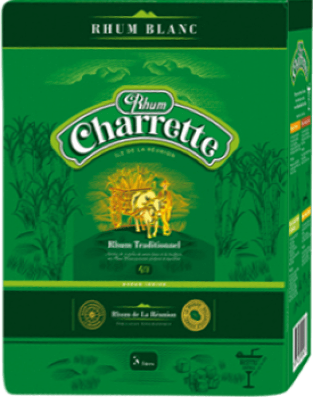 74,95 € Envio grátis | Rum Charrette Blanco — Branco Bag in Box 3 L