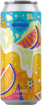 Envoi gratuit | Bière Basqueland. Zumo Hazy Espagne Canette Medium 50 cl