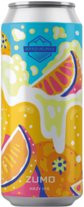 Envío gratis | Cerveza Basqueland. Zumo Hazy España Lata Medium 50 cl