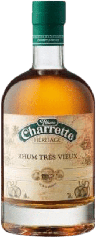 Envío gratis | Ron Charrette Héritage — Herencia Legado Tradicional Très Vieux — Muy Envejecido Añejado Reunión 70 cl