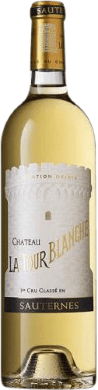 Envío gratis | Vino Blanco Château La Tour Blanche A.O.C. Sauternes Borgoña Francia Sémillon, Sauvignon Media Botella 37 cl