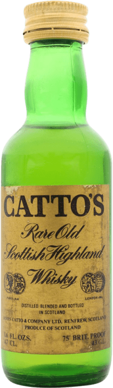 11,95 € | Whisky Blended Catto's Reino Unido Garrafinha Miniatura 4 cl