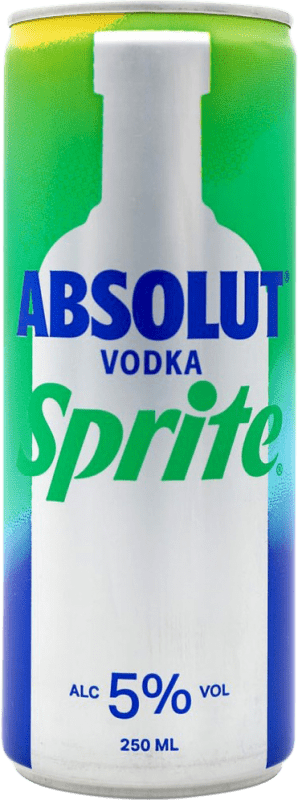 4,95 € Envio grátis | Mixer Absolut Sprite Lata 25 cl