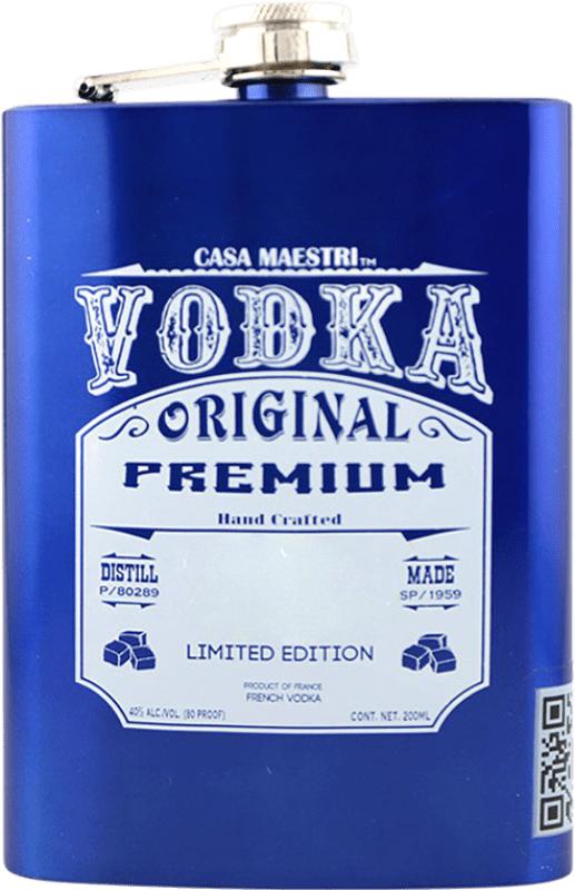Spedizione Gratuita | Vodka Casa Maestri 1965 Edizione Limitata Messico Piccola Fiaschetta 20 cl